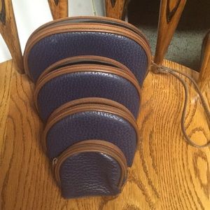 Nesting cosmetic/coin bag